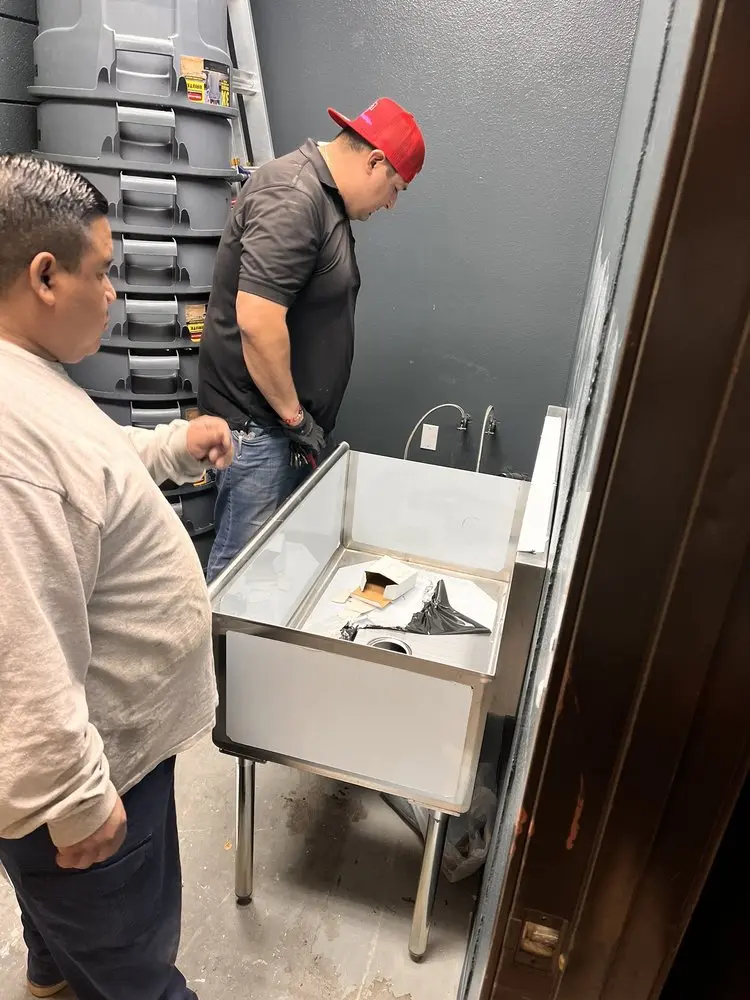 Commercial plumbing and sink installation in Galleria